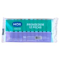 Pregador de Roupas Mor Plástico Colorido com 12 Peças Pregador de Roupas Mor Plástico Colorido com 12 Peças