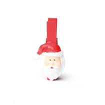 Pregador Papai Noel Natal Vermelho 6 Pçs 4Cm Vermelha