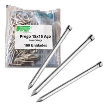 Prego 15x15 Aço Sem Cabeça 100 Unidades Fikiss