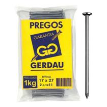 Prego 17x27 1kg - gerdau