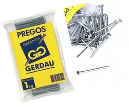 Prego 18x27 Com Cabeça Galvanizado Gerdau 1kg