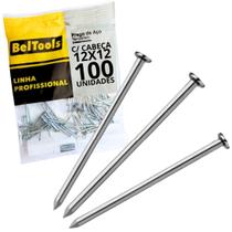 Prego Aco Galvanizado C/ Cabeca 12X12 100 pçs Beltools Prego Aco Galvanizado C/ Cabeca 12X12 100 pçs Beltools