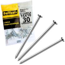 Prego Aco Galvanizado C/ Cabeca 15X10 30 pçs Beltools Prego Aco Galvanizado C/ Cabeca 15X10 30 pçs Beltools