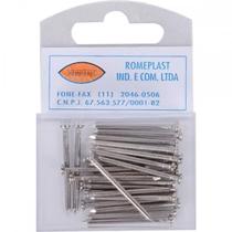 Prego Aco Romeplast Com Cabeca 12X12 (1,80X28mm) (1,80X28mm) Cartela Com 25 Pecas