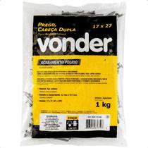 Prego Cabeça Dupla 17 x 27 (2.1/2 x 11) 1 Kg Vonder