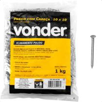 Prego com Cabeça 10 x 10 (7/8 x 17") Polido 1 Kg Vonder Prego com Cabeça 10 x 10 (7/8 x 17") Polido 1 Kg Vonder