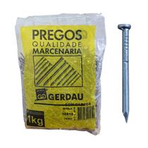 Prego Com Cabeça 10x10 1Kg De Ferro Para Ripa E Concreto