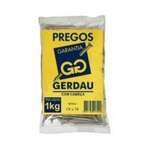 Prego com Cabeça POL 13x15-1.1/4x15 1kg Gerdau