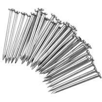 Prego de Aço 18x27 Polido Com Cabeça Cartela 100 Unidades Temperado Niquelado Concreto