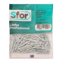 Prego de aco s/c 100 unidades sforplast - 10 x 10