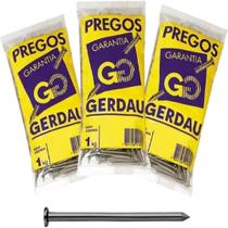 Prego Gerdau com Cabeça 22x42 1kg - Embalagem com 20 Unidades