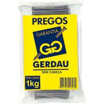 Prego Gerdau Sem Cabeca 08X08 (1,20X18mm) 1Kg Prego Gerdau Sem Cabeca 08X08 (1,20X18mm) 1Kg