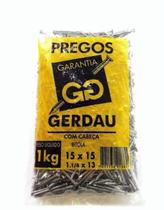 Prego Polido 15X15 Com Cabeça 1Kg Gerdau