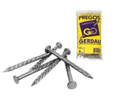 Prego Polido Ardox Torcido Espiral 13x15 Com Cabeça Gerdau