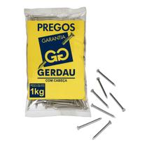 Prego Polido com Cabeça 20x48 Gerdau 1kg Prego Polido com Cabeça 20x48 Gerdau 1kg
