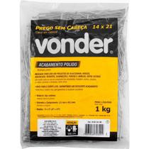 Prego sem Cabeça 14 x 21" (2 x 14") Polido 1 Kg Vonder