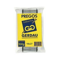 Prego Telheiro Galvanizado 18x27-2.1/2x10 500g Gerdau Prego Telheiro Galvanizado 18x27-2.1/2x10 500g Gerdau