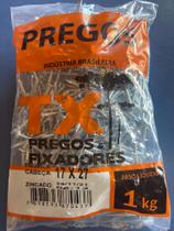 Pregos TX 17x27 com cabeça galvanizado