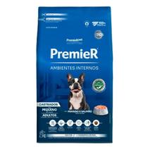 Premier Ambientes Internos Cães Adultos Porte Pequeno Castrados 2,5kg Premier Ambientes Internos Cães Adultos Porte Pequeno Castrados 2,5kg