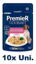 Premier Gourmet Cães Médio/grande Porte Frango 85g - 10 Uni.