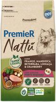 Premier nattú cães adultos raças pequenas frango, mandioca, beterraba, linhaça & cranberry 2,5kg