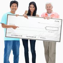 Prêmio Giant Check FIESTA WRAPS Large Fake Check 38x16in Prêmio Giant Check FIESTA WRAPS Large Fake Check 38x16in