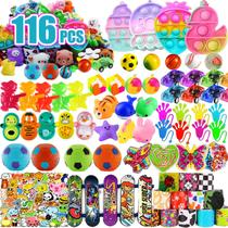 Prêmios para Brinquedos - Treasure Box com 116 Unidades para Crianças de 4 a 8 Anos