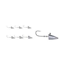 Premium PROBEROS 5 Peças De Cabeça Triangular, Anzóis De Pesca, Pesos De Isca Macia Afiada, 7g 10g