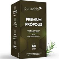 Premium Própolis 10mg Compostos Fenólicos Puravida 60 Cáps