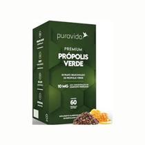 Premium Própolis Verde 10mg Puravida Alta Concentração 60 Cápsulas