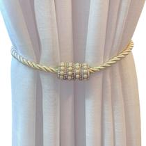 Prendedor Abraçadeira Cortina Com imã Stass Bella Arte 2 Pç - Cor Pérola Prendedor Abraçadeira Cortina Com imã Stass Bella Arte 2 Pç - Cor Pérola