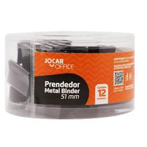 Prendedor Binder Metal Leonora 51mm Kit 12 Unidades