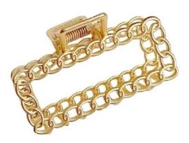 Prendedor Cabelo Presilha Piranha Metal Retangular Elos