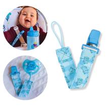 Prendedor Chupeta TurmaTube ViihTube Super Fecho Azul BabyGo
