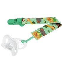 Prendedor chupetas buba com cordão fun divertido - safari Prendedor chupetas buba com cordão fun divertido - safari