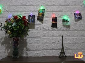 Prendedor Clipe Cordão Varal Pregador Luminoso Led P/ Foto Prendedor Clipe Cordão Varal Pregador Luminoso Led P/ Foto