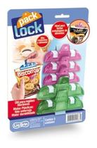 Prendedor Clipe Lacre Lock Pack Para Vedação De Alimentos Color Prendedor Clipe Lacre Lock Pack Para Vedação De Alimentos Color