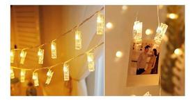 Prendedor Cordão Clipe Varal Pregador Luminoso Led Para Foto Prendedor Cordão Clipe Varal Pregador Luminoso Led Para Foto