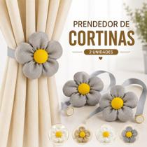 Prendedor Cortina Margarida Magnetico 2 Unidades Decorativo