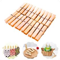 Prendedor de Bambu Roupa Alimentos Artesanato 20Pçs