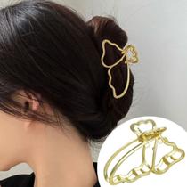 Prendedor De Cabelo Borboleta Metal Banhado Dourado 8cm Prendedor De Cabelo Borboleta Metal Banhado Dourado 8cm
