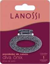 Prendedor de Cabelo Diva Ônix Lanossi Cor Preto Acessório Elegante para Penteados