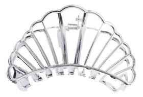 Prendedor De Cabelo Piranha Presilha Concha Metal Moda Luxo