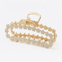 Prendedor de Cabelo Presilha Gancho Dourado Metal Chic Acessório Feminino
