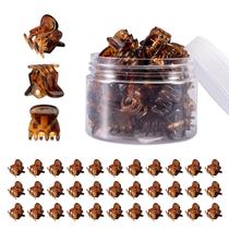 Prendedor de Cabelo YOHAMA 36 unidades Marrom Mini com Fixação Forte 1,3 cm