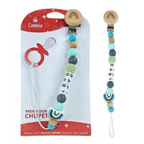 Prendedor de Chupeta Baby Miçangas Trava Clipe Livre BPA Verde - Castela