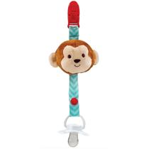 Prendedor de Chupeta Bebê Com Pelúcia Divertida Presilha de Plástico Animal Fun Buba