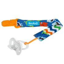 Prendedor De Chupeta Buba +3m Azul/Monstro 7479