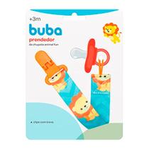 Prendedor de Chupeta Buba Animal Fun 3+ Meses Leão com 1 Unidade Prendedor de Chupeta Buba Animal Fun 3+ Meses Leão com 1 Unidade