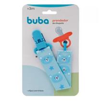 Prendedor De Chupeta Buba Azul/Urso 14495 Prendedor De Chupeta Buba Azul/Urso 14495